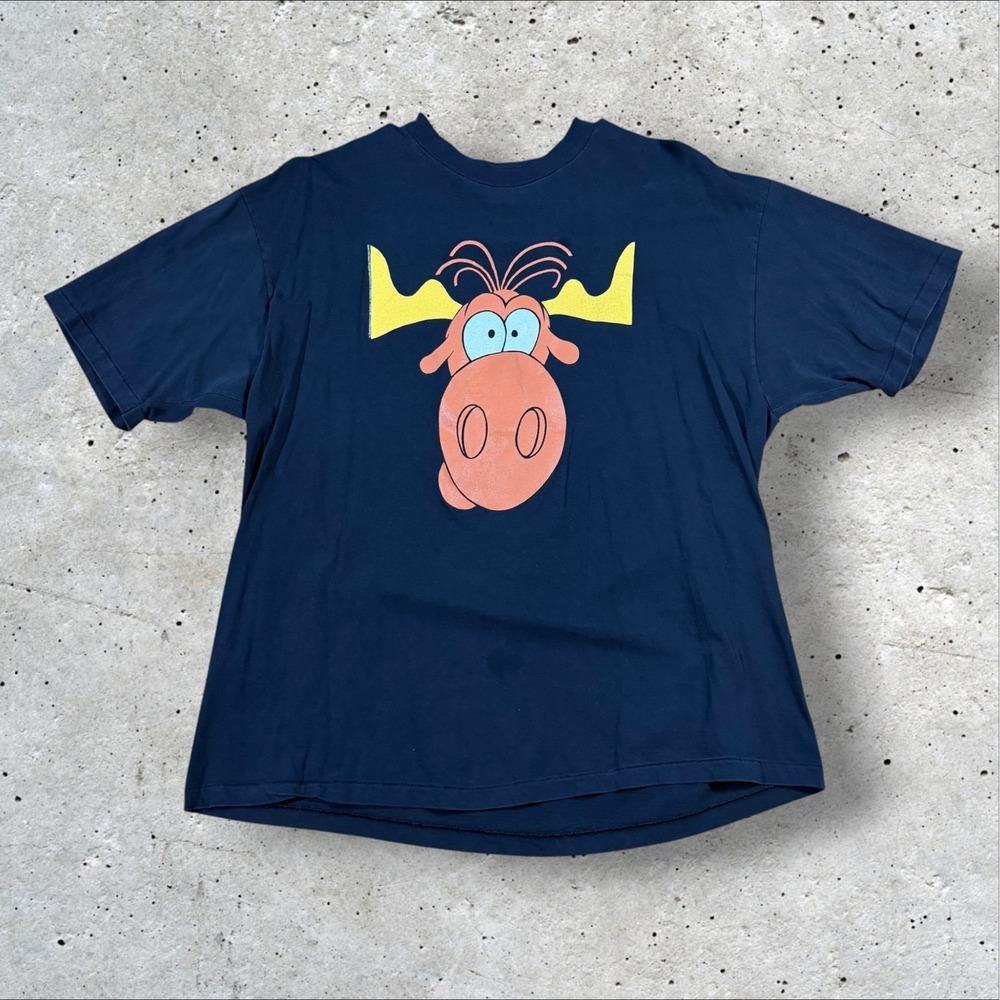 Vintage 1993 Taco Bell Bullwinkle T Shirt XL Hanes Beefy-T Made USA 90s Promo